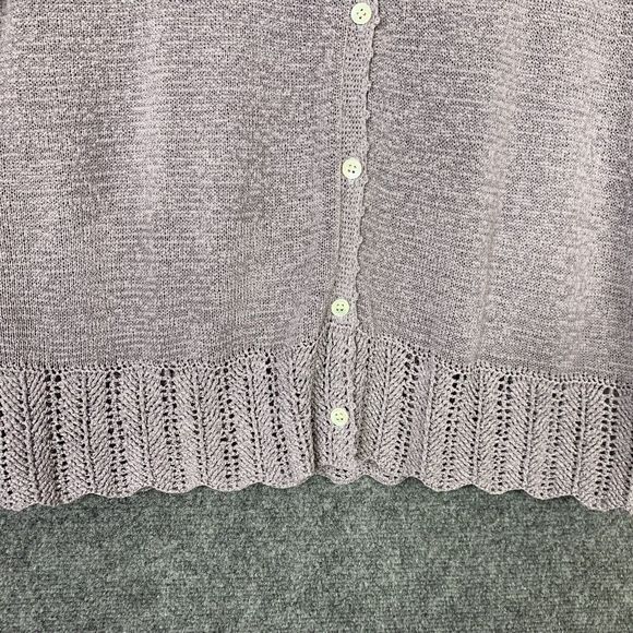 Vintage Cardigan Sweater By Preview International Lavender Women Medium - Picture 3 of 10